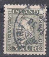 Iceland Island Ijsland 1935 Mi#183 Used - Gebruikt