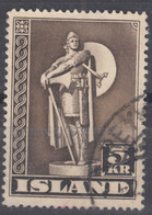 Iceland Island Ijsland 1943 Mi#230 A Used - Unused Stamps