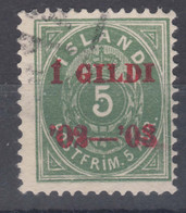 Iceland Island Ijsland 1902 Mi#26 B Used - Used Stamps