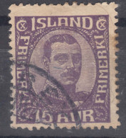 Iceland Island Ijsland 1920 Mi#90 Used - Oblitérés