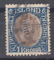 Iceland Island Ijsland 1920 Mi#96 Used - Gebruikt