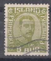 Iceland Island Ijsland 1921 Mi#99 Used - Usati