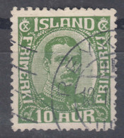 Iceland Island Ijsland 1921 Mi#100 Used - Gebruikt