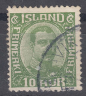 Iceland Island Ijsland 1921 Mi#100 Used - Oblitérés