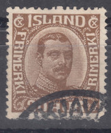 Iceland Island Ijsland 1921 Mi#101 Used - Gebruikt