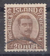 Iceland Island Ijsland 1921 Mi#101 Used - Gebruikt