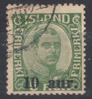 Iceland Island Ijsland 1922 Mi#110 Used - Gebruikt