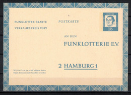 317i * BUNDESREPUBLIK GANZSACHE * 1 FEINSTE WERTE * FUNKLOTTERIE HAMBURG * POSTFRISCH **!! - Privatpostkarten - Ungebraucht