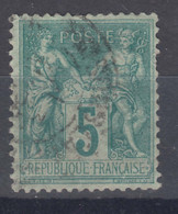 France 1876 Paix Et Commerce Yvert#75 Used - 1876-1878 Sage (Typ I)