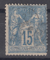 France 1877 Paix Et Commerce Yvert#90 Used - 1876-1898 Sage (Type II)