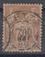 France 1876 Paix Et Commerce Yvert#80 Used - 1876-1878 Sage (Type I)