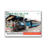 2021 New ** UN Darjeeling Himalaya Railway Train 1v Stamp  MNH Mint  (**) - Brieven En Documenten