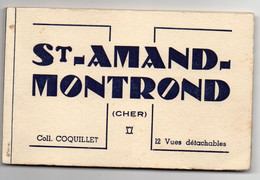 CARNET DE 12 VUES DETACHABLES  18 SAINT AMAND MONTROND - Saint-Amand-Montrond