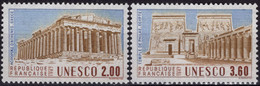 FRANCE Service  98 99 ** MNH UNESCO Acropole Athènes Grèce Temple De Philae Pharaon Egypte Patrimoine 1986 - Ongebruikt