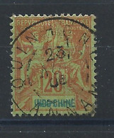 Indochine N°9 Obl (FU) 1892 - Type Groupe - Gebraucht