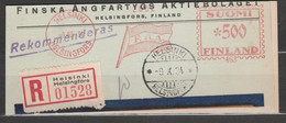 Finnland Briefstück Mit Freistempel Helsinki Helsingfors 1934 Flagge F. A. A. - Used Stamps
