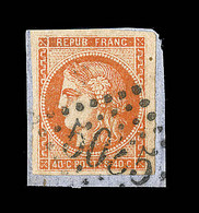 F OBLITERATIONS ALGERIE - F - N°48d - Obl. GC 5055 Philippeville-  40c Rouge Sang Clair - Signé Baudot - B - Autres & Non Classés