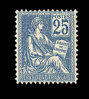 ** TYPE MOUCHON - ** - N°118 -  25c Bleu - Centré - TB - 1900-02 Mouchon