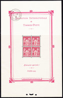 **/O BLOCS - FEUILLETS - **/O - N°1 - PARIS 1925 - Obl. Témoin 5/5/25 - TB - Neufs