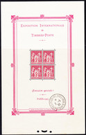 **/O BLOCS - FEUILLETS - **/O - N°1 - PARIS 1925 - Obl. Témoin 2/5/25 - TB - Neufs