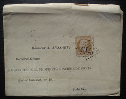 Grenelle Gc 1715 Sur Lettre De La Societé De La Propriété Foncière De Paris - 1849-1876: Periodo Classico
