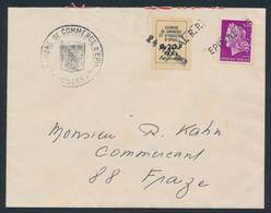 L TIMBRES DE GREVE (REF. MAURY) - L - Mau N°9 - Epinal + N°1536 - Griffe EPINAL - 24 Mai 68 + Cachet CH. Commerce Epinal - Autres & Non Classés