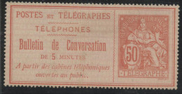 (*) TIMBRES - TELEPHONE - (*) - N°9 - TB - Télégraphes Et Téléphones