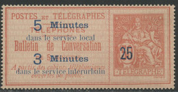 (*) TIMBRES - TELEPHONE - (*) - N°14 - TB - Télégraphes Et Téléphones