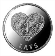 New LatviaLetland  / Lettonia  2011 Christmas Heart Gingerbread Coin 1 Lats UNC - Letland