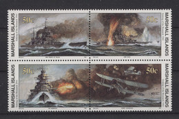 Marshall Islands - 1991 The Sinking Of Bismarck Block Of Four MNH__(TH-19463) - Marshall