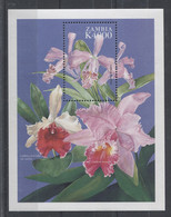 Zambia - 1998 Orchids Block (1) MNH__(TH-10786) - Zambie (1965-...)