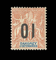 * DAHOMEY - * - N°39Aa - 10 S. 40c - Surcharge Renversée - Gomme Lég. Jaunie - Signé Clavel - TB - Autres & Non Classés