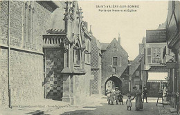 80 SAINT VALERY SUR SOMME - Porte  De Nevers Et  Eglise - Saint Valery Sur Somme