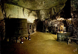 AU PAYS DES VINS DE LA LOIRE . CAVE CREUSEE DANS LA PIERRE, OU VIEILLIT LENTEMENT LE BON VIN - Pays De La Loire