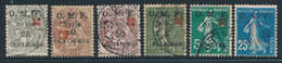 */O SYRIE - */O - N°48/52 - 6 Valeurs - Dt N°51A Fleuron Noir Sinon Rouge - TB - Autres & Non Classés