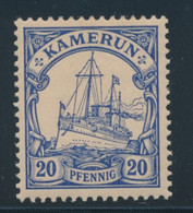 * CAMEROUN BUREAU ALLEMAND - * - N°10 - 20 Pf Bleu - TB - Cameroun