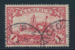 O CAMEROUN BUREAU ALLEMAND - O - N°16 - 1 Mk Carmin - Pelurage - Asp - TB - Cameroun