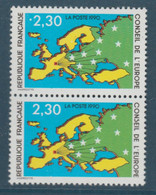SERVICE N° 104 AVEC GROS POINT BLANC DEVANT 2F30 TENANT A NORMAL ** - Unused Stamps