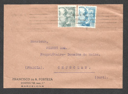 1940 DE BARCELONA A CHUSCLAN GARD / CENSURE MILITAIRE  D78 - Marcas De Censura Nacional