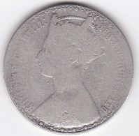 Grande Bretagne. 1 Florin 1853 Date Gothic. Victoria, Fauté , Error,  Au Niveau De La Date. - J. 1 Florin / 2 Shillings