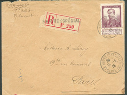 Affr. 5 Franc PELLENS, Obl. Sc LE HAVRE (SPECIAL) sur Lettre Recommandée Du 15-5-1915 Vers Paris. TB  - 18893 - Andere & Zonder Classificatie