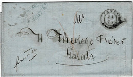 1863, " JASSY - MOLDOVA " To Galatz , A6103 - ...-1858 Prephilately