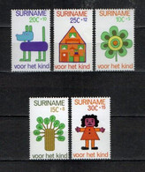 SURINAME, 1973,  MNH Stamp(s , Child Welfare, NVPH Nr. 607-611,  Scannr. 7825 - Surinam ... - 1975