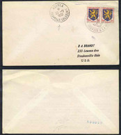 FRANCE - NOUVELLE CALEDONIE - POSTE NAVALE / 1951 LETTRE POUR LES USA (ref LE4640) - Lettres & Documents