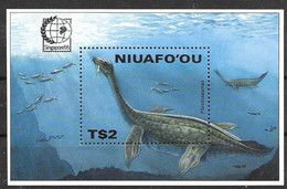 Tonga Niuafo'Ou Mnh ** 9 Euros 1995 Dinausor Sheet - Tonga (1970-...)