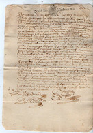 VP18.629 - Auvergne - Cachet De Généralité De RIOM - Acte De 1676 - - Gebührenstempel, Impoststempel