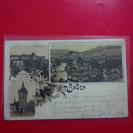 GRUSS AUS BADEN 1896 - Baden