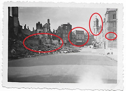 Photo 2WK WW2 WWII Sedan Avenue Crussy Bâtiment Détruit 10.6.40 église St Charles - 1939-45