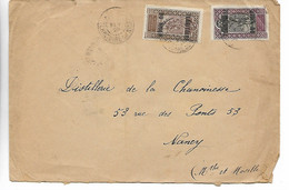 AGADEZ Niger CAD Sur 5c Surchargé Territoire Du Niger Pour Nancy 1925   ..G - Storia Postale