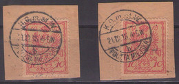 POLAND 1915. WARSAW CITY POST KOMW Red . 10 GROSZY - Oblitérés